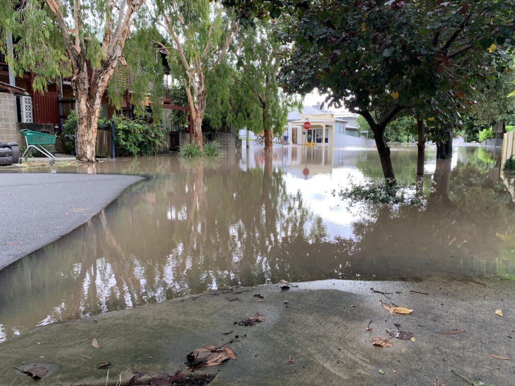 flooded street