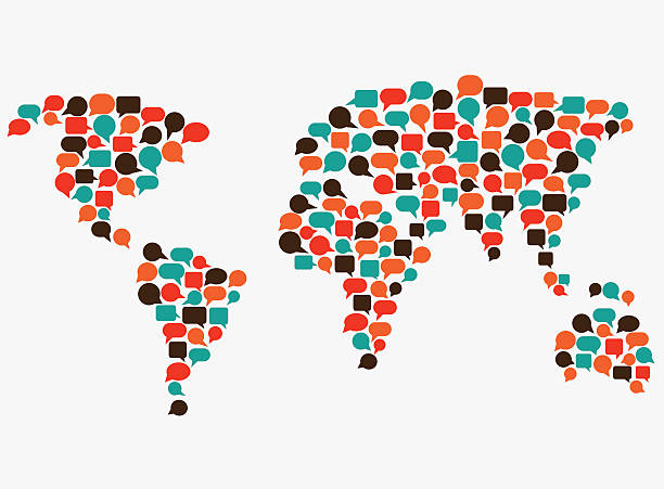 speech bubbles defining countries